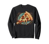 Trancio di Pizza dalla Scatola della Pizza con Condimento Felpa