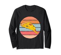 Trancio di Pizza Formaggio peperoni Olive Delizioso Umorismo Maglia a Manica