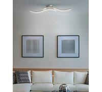Trango 2 luci Lampada da soffitto a LED a forma d'onda, lampada da bagno, lampada da parete 3159 incl. 2x illuminante modulo LED da 5 watt 3000K lampada da soffitto a luce diretta bianca a 230 V