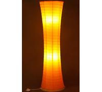 Trango moderno disegno Lampada da terra 1230L lampada di carta di riso in arancione tondo lampada da terra alta 125 cm come salotto Deco lampada I paralume incl. 2 lampadine E14 LED