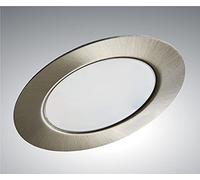 Trango Set di 1 G4E-012 faretto da incasso per mobili a LED 12 volt AC/DC luce da incasso, plafoniera in nichel opaco lampada per mobili con attacco MR16, G4, GU5.3, luce per cappa da cucina