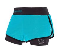 TRANGOWORLD Filia - Pantaloni Corti da Donna, Donna, Pant. Corto., PC008011-4A0-S, Blu/Turchese/Nero, S