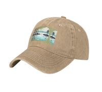 Tranquil Lakes Natural Il cappello è traspirante, assorbe il sudore e regolabile, alla moda e versatile, adatto per tutte le stagioni.
