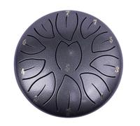 Tranquil Tunes - Tamburo della pioggia dei chakra da 6 pollici, 11 note for il tuo santuario all'aperto(Black)