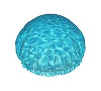 Tranquil Underwater Scenery Print Double Layer Shower Cap Bathing Shower Caps Ladies Men Shower Caps Salon Home Use
