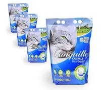 Tranquille - Lettiera per gatti in cristallo gel di silice e bicarbonite 4L - Set di 4