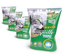 TRANQUILLE - Lettiera vegetale per gatti agglomerante al tofu riciclata 4 litri - Confezione da 4