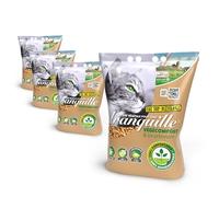 TRANQUILLE - Lettiera vegetale per gatto agglomerante Vegecompost 4 litri - Confezione da 4