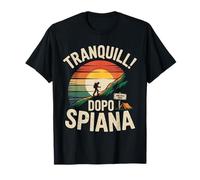tranquilli Dopo spiana Montagna Trekking ironico Maglietta