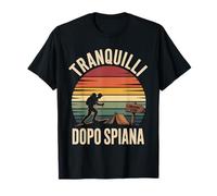tranquilli dopo spiana montagna trekking ironico Maglietta