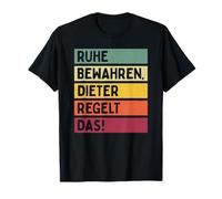 Tranquillità Bewahren Dieter Regelt Das Spruch In Retro Farben Maglietta