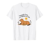 Tranquillo Come Un Capibara al Sole Maglietta, Uomo, Bianco, 3XL