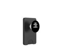 Tranquillo Coraggio Forte Stupidità Spiritosa Frase Osservativa PopSockets PopWallet per MagSafe