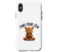 Tranquillo Meditativo Orso Zen Serenity Custodia per iPhone X/XS
