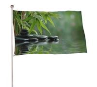 Tranquillo Spa Pietre Liscia Riflessi Acqua Bandiera 3x5 Ft Esterna Giardino Bandiere Banner Decor Per Cortile Portico Prato Fattoria