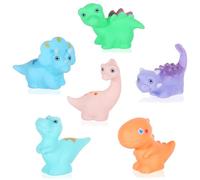 Tranrantic Giochi Bagnetto Neonato Dinosauri,6 Pezzi Giochi da Bagno per Bambini,Durabile Giocattolo Vasca da Bagno Bambini da 3 a 8 Anni,Animali Giocattolo per Piscina