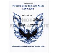 Trans Am E Firebird Corpo Parti Interchange Libro 1973 1974 1975 1976 1977 Orlo