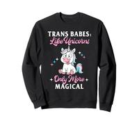 Trans Babes Like Unicorns Only More Magical Funny Meme Felpa