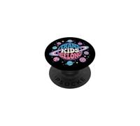 Trans Kids Belong Protect Trans Pride Bandiera Rosa Blu Pianeti PopSockets PopGrip Adesivo