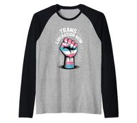 Trans Liberation Now - Pugno dell'orgoglio alleato LGBT Maglia con Maniche Raglan