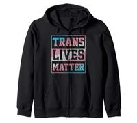 Trans Lives Matter - Trans Pride Flag Transgender LGBTQ Felpa con Cappuccio