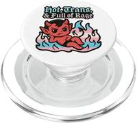 Trans Pride Devil Chibi LGBTQ+ - Simpatico design arrabbiato PopSockets PopGrip per MagSafe