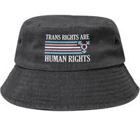 Trans Rights Are Human Rights Cappello Bob Pieghevole Cappelli Pesca per Uomini Donne, Giardinaggio Spiaggia Escursionismo Unisex Cappello da Pesca
