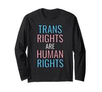 Trans Rights Are Human Rights LGBTQ+ Activist Trans Flag Maglia a Manica