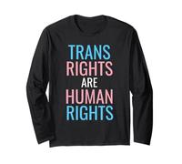 Trans Rights Are Human Rights LGBTQ+ Activist Trans Flag Maglia a Manica