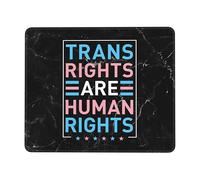 Trans Rights Are Human Rights Tappetini Mouse Soffice Mousepad Base in Gomma Tappetino Mouse per Lavoro Casa Computer 25X30Cm