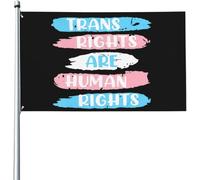 Trans Rights Are Human Rights Transgender Bandiera Da Giardino Appendere Bandiera Da Esterno Moda Striscione 90X150Cm Per Soggiorno Camera Da Letto Il Portico