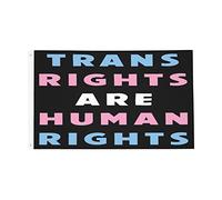 Trans Rights Are Human Rights Transgender Pride Bandiere Colore Vivido Bandiera Robuste Bandiera Da Giardino Per Interno Prato Casa 90X150Cm