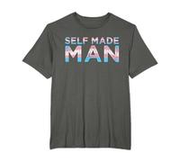Trans Self Made Man FTM Transgender Flag Support Regali LGBTQ Maglietta