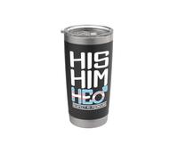 Trans Suo Lui Rispetta Il Mio Pronouns LGBT Pride Outfit Bicchiere termico in acciaio inox doppia parete