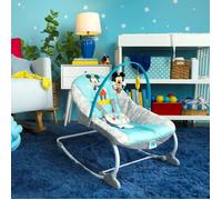 Transat Bright Stars Disney Baby Mickey - Evolutif - 2 Posizioni di inclinazione - 61 x 86 x 71 cm - Blue multicolore - Nascite