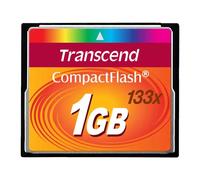 Transcend Compact Flash 133x TS1GCF133 Scheda di Memoria, 1 GB