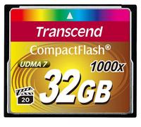 Transcend 1000x CompactFlash 32GB memoria flash MLC ( TS32GCF1000 )