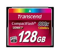 Transcend Compact Flash 800x TS128GCF800 Scheda di Memoria, 128 GB