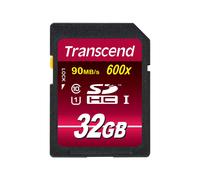 Transcend 32GB SDHC CL 10 UHS-1 32 GB SDHC Classe 10 MLC 90 TS32GSDHC10U1