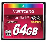 Transcend 64 GB 800x CF 64 Go CompactFlash MLC - Nouvo
