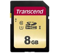 Transcend Scheda di memoria SDXC 500S da 8 GB UHS-I, C10, U3, V30, 4K, Full HD, MLC, fino a 95/50 MB/s (ideale per fotocamere DSLR e videocamere avanzate) - TS8GSDC500S