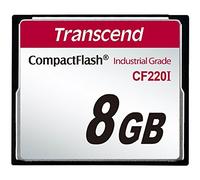 Transcend CF220I CF 8 GB Flash SLC - Memoria Flash (8 GB, CompactFlash, SLC, SLC, 40 MB/s, colore: Nero
