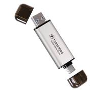 Transcend ESD310 1 TB USB Type-A / USB Type-C Argento (EXTERNAL SSD 1TB ESD310S USB - 10GBPS TYPE C/A SILVER) NEW