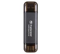 Transcend ESD310C 256 GB SSD esterno USB 3.2 Gen 2 1050 MB/s + Thunderbolt + alluminio