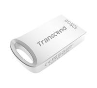 Transcend JetFlash da 128 GB, chiavetta USB compatta 3.1 Gen 1 (per portachiavi), colore argento - TS128GJF710S