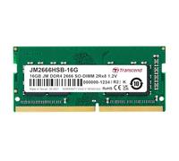 Transcend JetRam JM2666HSB-16G memoria 16 GB 2 x 8 GB DDR4 2666 MHz