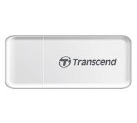 Transcend Lettore di Schede Multifunzione | Adattatore Slot SD e MicroSD, USB 3.1 Gen 1, Bianco | TS-RDF5W