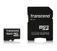 TS16GUSDHC10 - Scheda di memoria MicroSDHC 16 GB, Transcend classe 10