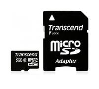Transcend Micro da 8 GB di SD-CARD W/ Adapter Classe10 NEW