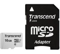 Transcend 300s Micro Sd Class 10 16gb+adattatore Sd One Size White